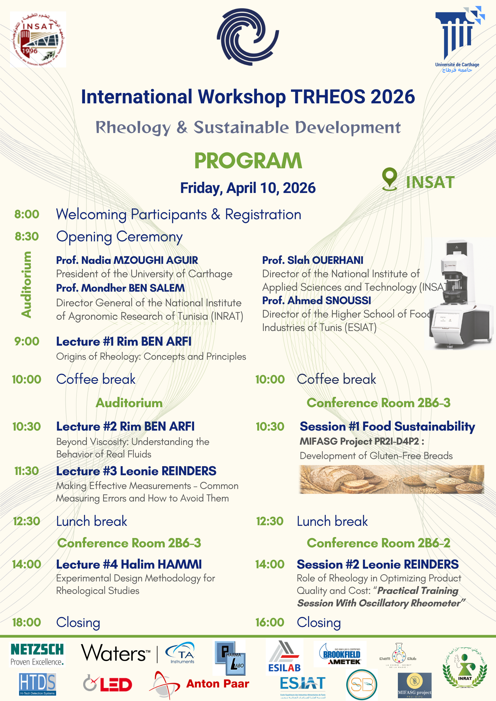 Program of the International Workshop TRHEOS 2026