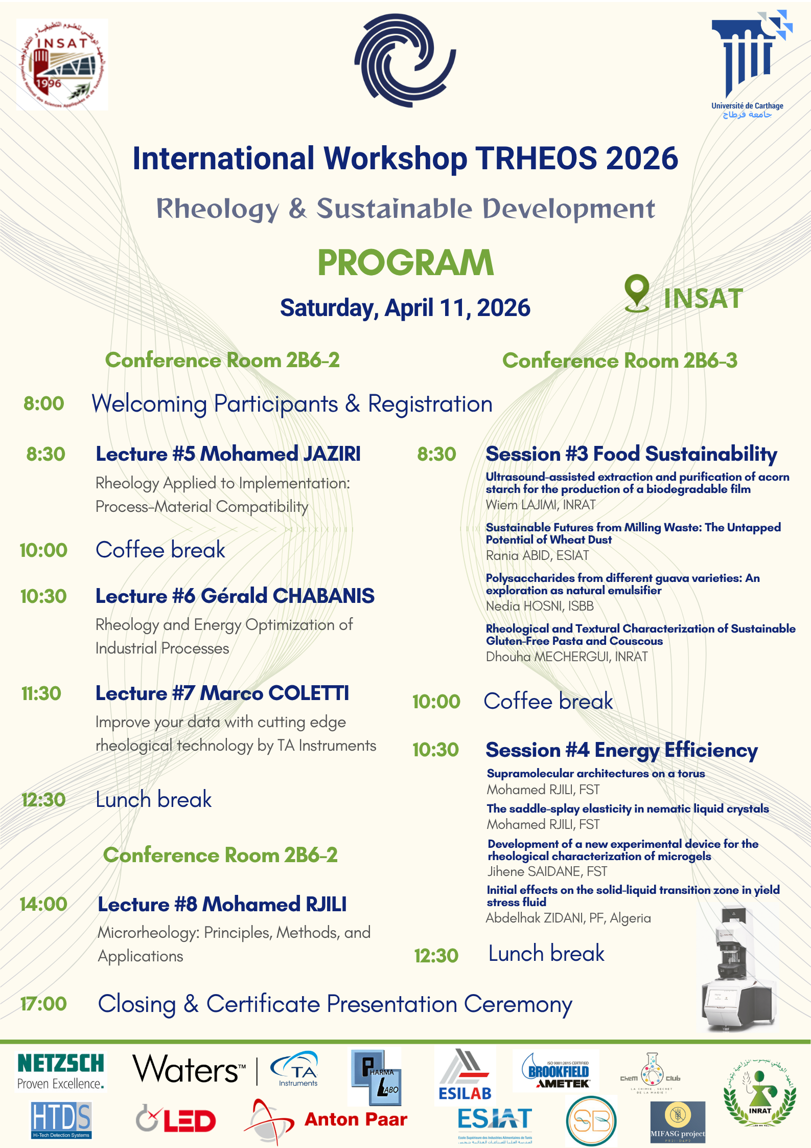 Program of the International Workshop TRHEOS 2026